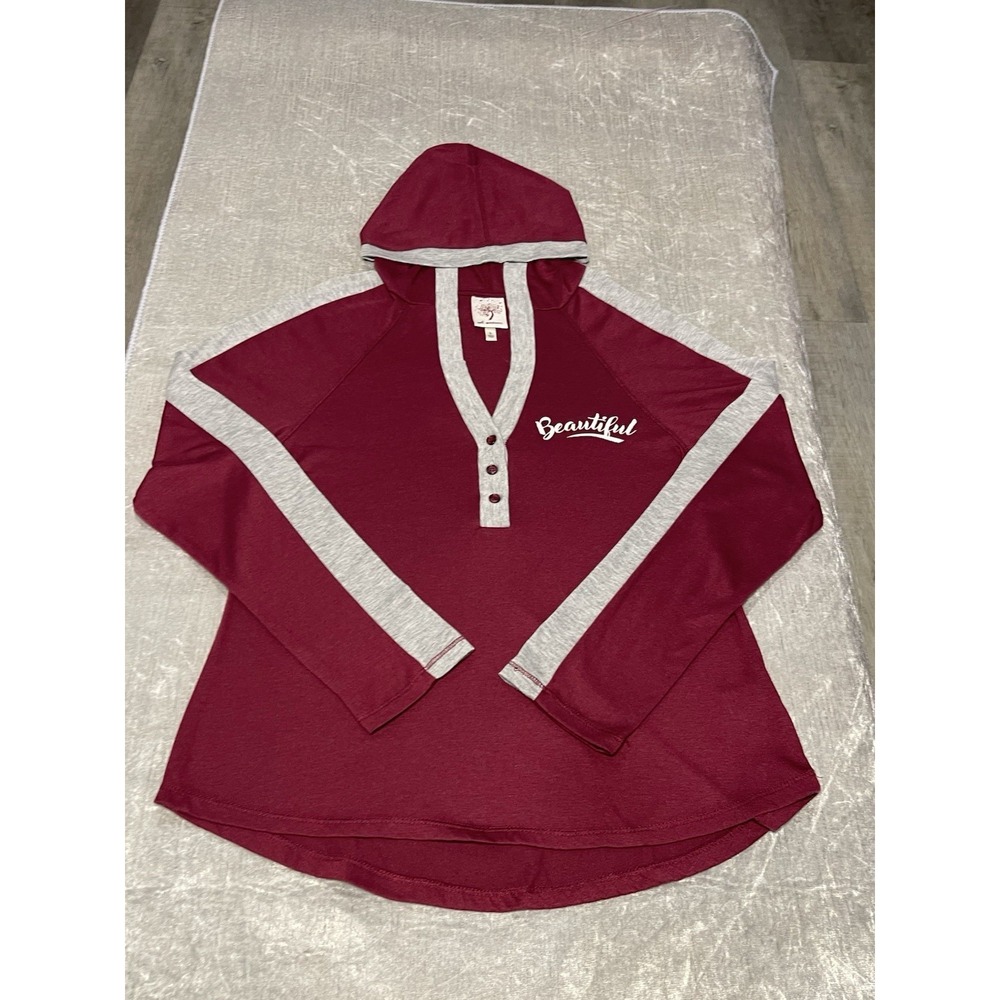 Juniors Self Esteem Long Sleeve Hoodie S-Large graphic beautiful